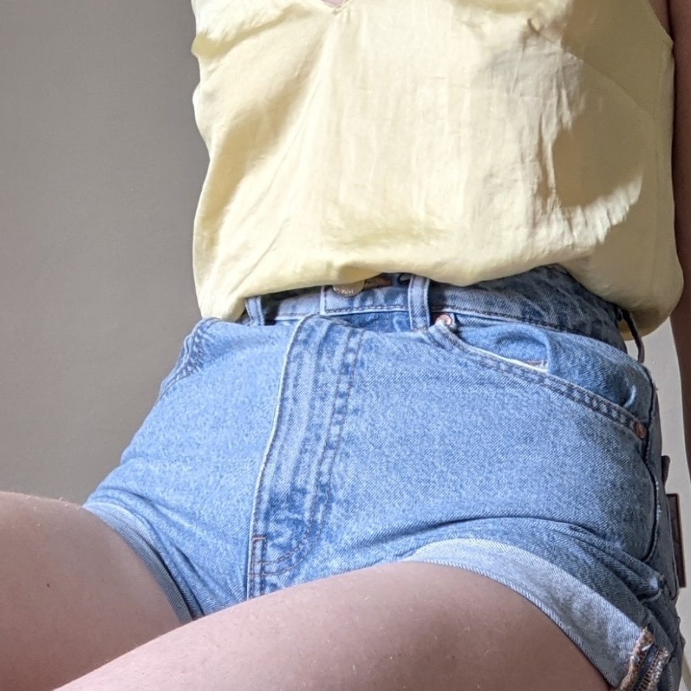 Mom Fit Denim Shorts